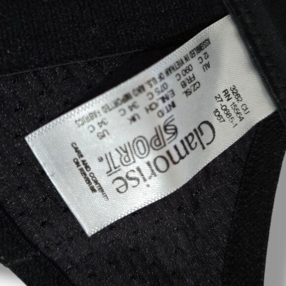 Glamorise Sport Women’s No-Bounce Camisole Elite High Support Sports Bra Black - Picture 6 of 8